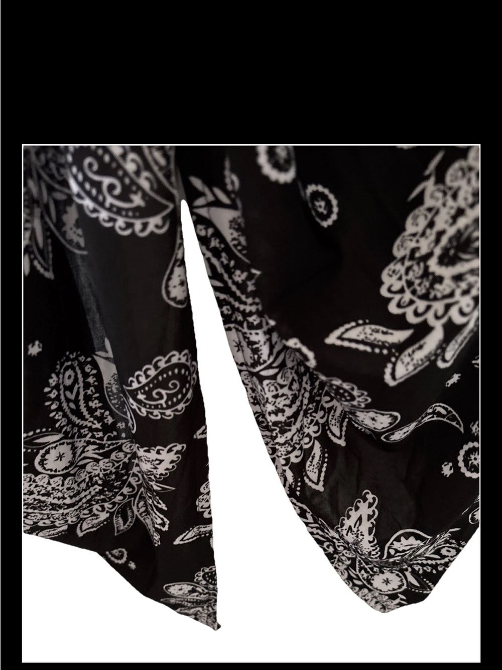 Black and White Paisley Maxi Dress from Z , XL Jr - Picture 6 of 6